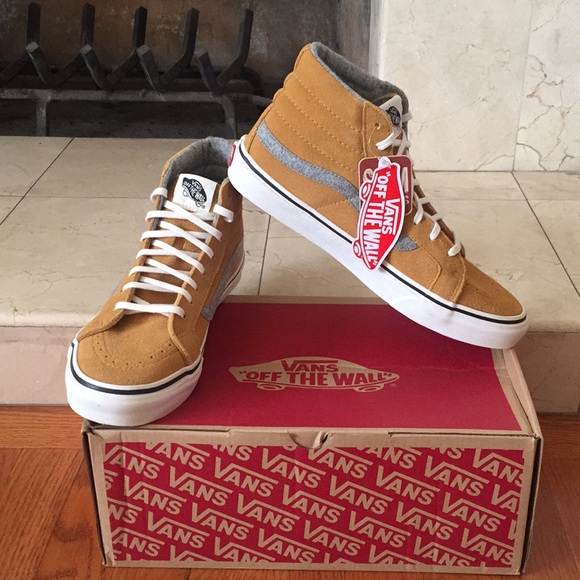 Vans Shoes - Vans shoes High Top Mustard New wBox